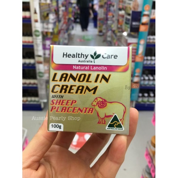 Healthy Care Lanolin Cream with Sheep Placenta(100g.) ครีมรกแกะ ครีมบำรุงผิวจากประเทศออสเตรเลีย  (สินค้าพร้อมส่ง!!!)