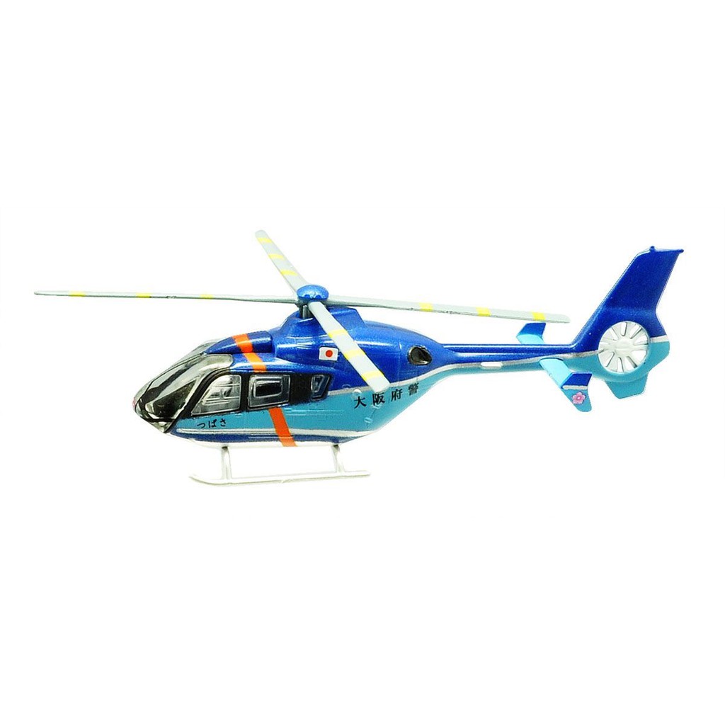 โมเดลเฮลิคอปเตอร์ ขนาด 1/144 ยี่ห้อ F-toys ชุด Heliborne Collection Extra Edition #EC 135 police hel