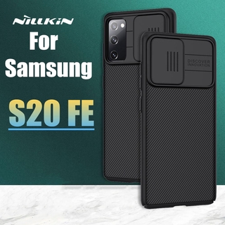 Nillkin เคสซิลิโคน Samsung Galaxy S20 FE หรูหรา กันกระแทก สําหรับ Camshield Slide Camera Protection Cover เคสสไลด์ กันกล้องหลัง เคสแข็ง S20FE PC Frosted Shield Case for Samsung S20 FE 5G