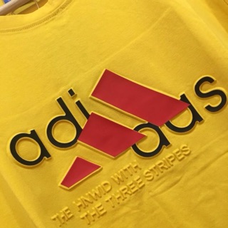 เสื้อสีเหลือง adidas พร้อมส่ง