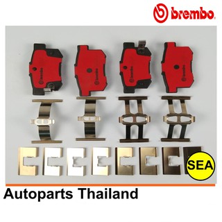 ผ้าเบรกหลัง BREMBO รุ่น CERAMIC  สำหรับ HONDA Accord 2.3 Vtec (งูเห่า) ปี 97-02 (1เซต)