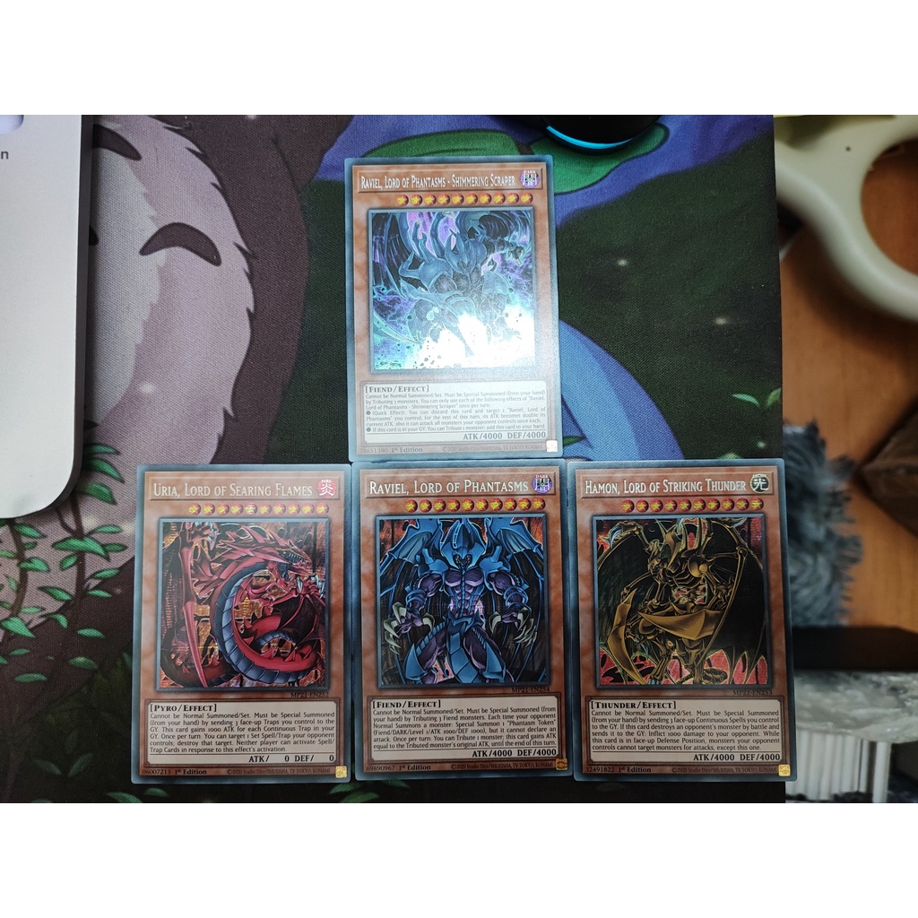 [Yugioh ร้านตลก] ชุดการ์ด Ravael / Uria / Prismatic MP21-EN248, MP21-EN252, MP21-EN253, MP21-EN254 (