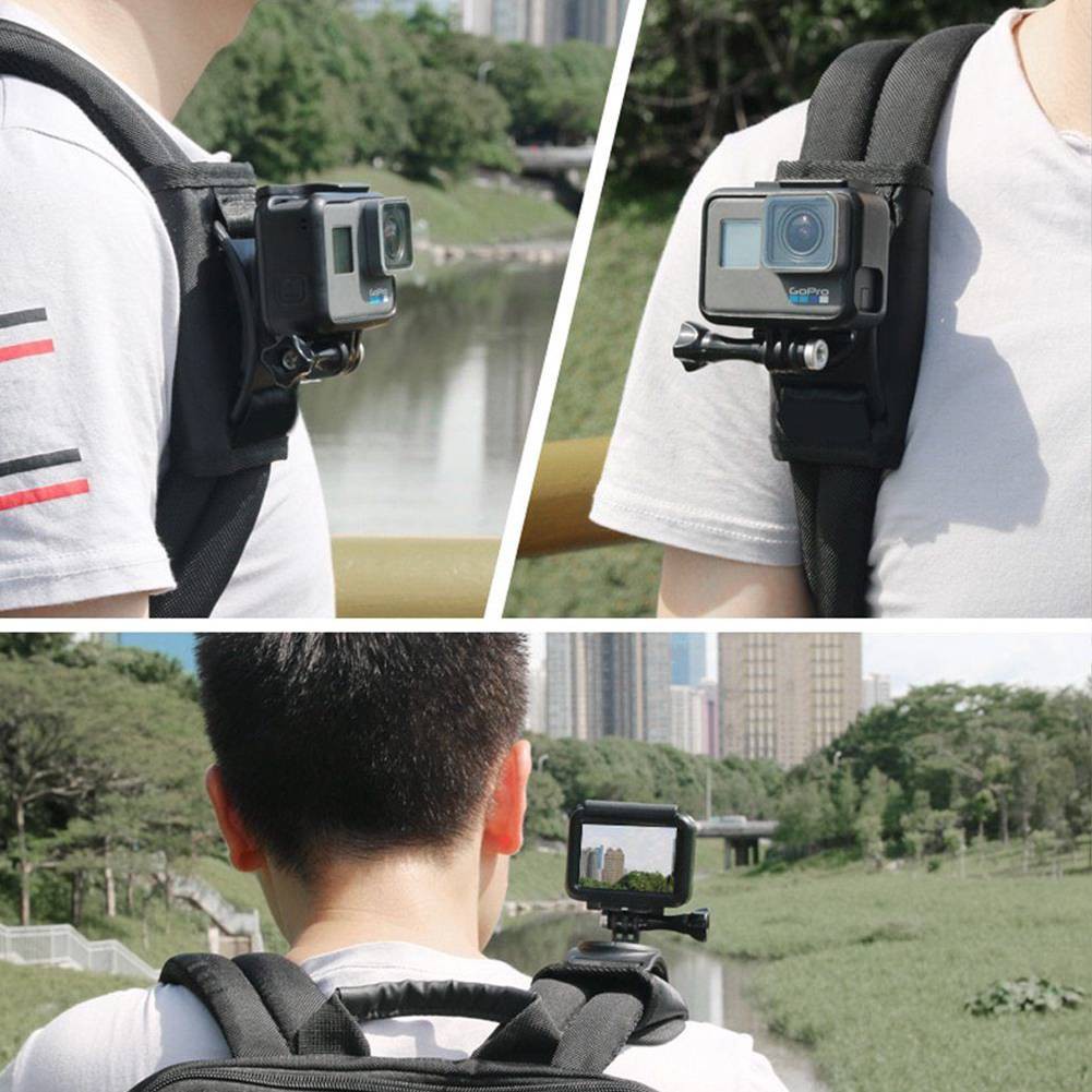 Action Cameras 149 บาท คลิปยึดกล้อง GoPro ตัวยึดกล้องติดกระเป๋าเป้สะพายหลัง สำหรับ GoPro Action Cam Cameras & Drones