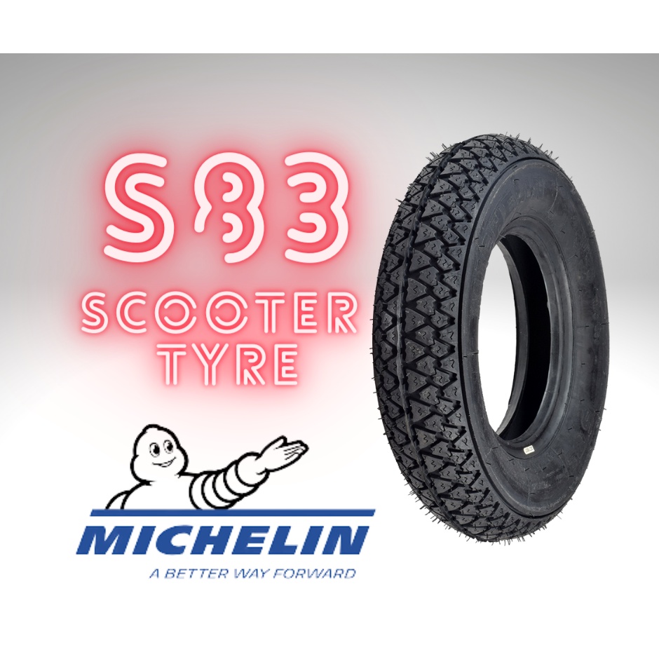 Michelin รุ่น S83 ยางมอเตอร์ไซด์-สกู๊ตเตอร์ ขอบ-8 และ 10 (คละไซส์-เลือกได้) จำนวน 1 เส้น