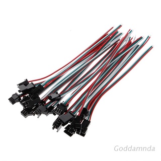 Godd สายเคเบิ้ลเชื่อมต่อ 3 Pin Jst Sm Male Female 10 คู่สําหรับ Ws2812B Ws2812 Ws2811 สายไฟ Led