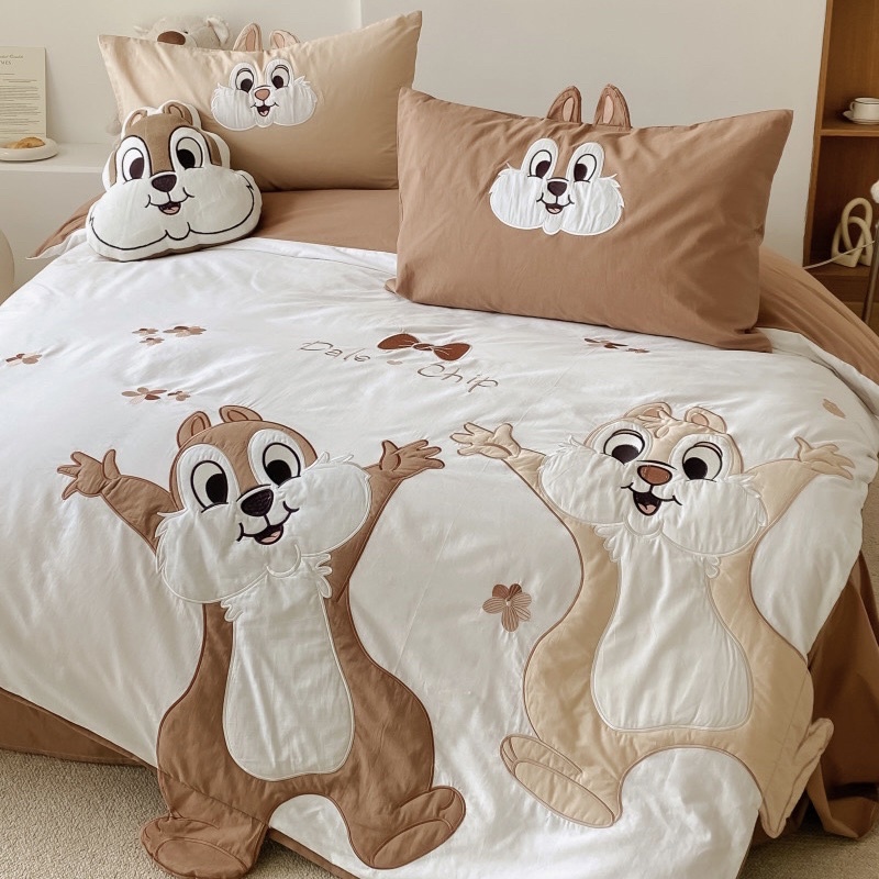 🔥เก็บโค้ดหน้าร้าน🔥[PRE-ORDER] ชุดเครื่องนอนลายชิปแอนด์เดล Chip n'Dale 🌰แถมตุ๊กตา🐿 #0909