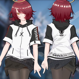 เสื้อยืด เสื้อแจ็กเก็ตคอสเพลย์ Arknights Rhodes Island Amiya Lappland Exusiai TEXAS แฟชั่นสําหรับเด็กผู้ชาย และเด็กผู้หญิง