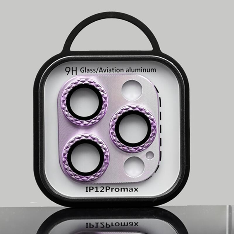 ฟิล์มกระจกนิรภัยกันรอยหน้าจอกล้อง โลหะ 3D สําหรับ iPhone 13 Pro max 13 Mini 11 12 13pro max 12 13pro #5