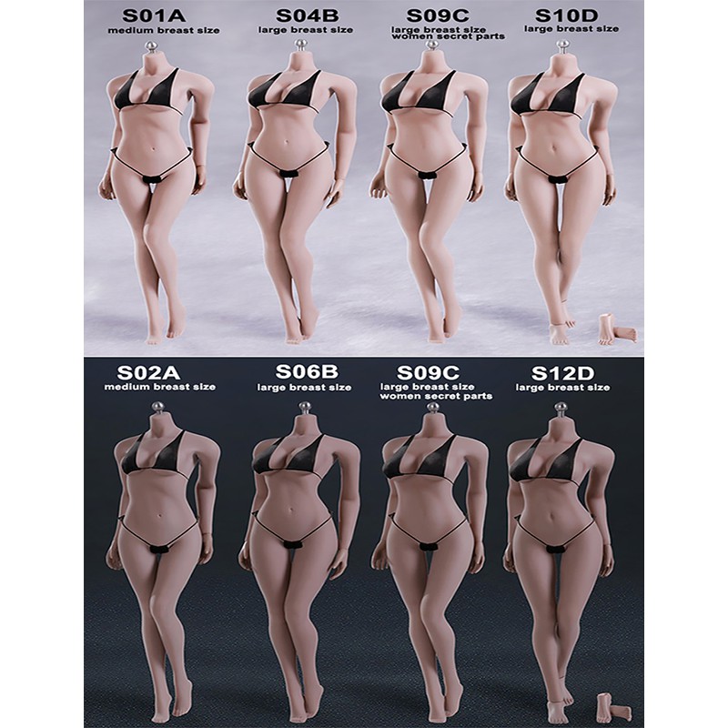 Phicen TBLeague 1/6 โครงกระดูกเหล็กหญิงไม่มีรอยต่อ S01A S04B S07C S10D S02A S06B S09C S12D