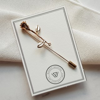 Rose Lapel Pin / พินรูปดอกกุหลาบ (เข็มกลัด,ติดเสื้อ,ติดสูท)