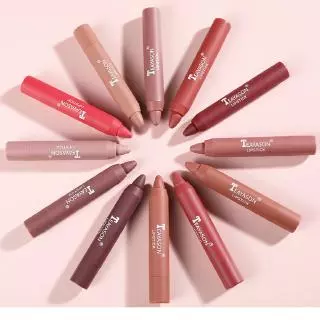 Teayason ลิปสติก เนื้อแมตต์กํามะหยี่ กันน้ํา 12 สี เซ็กซี่ สีแดง สีน้ําตาล สีนู้ด