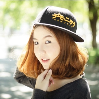 Demonikku Blond-on-Black Snapback Cap