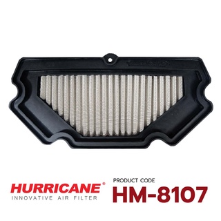 HURRICANE กรองอากาศสแตน , ผ้าแดง Kawasaki ( Z800, ER6F , ER6N , Ninja650 ) HM-8107