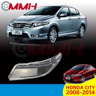 ฝาครอบเลนส์กระจกไฟหน้า สําหรับ Honda City TMO Sedan (2008 -2014) เลนส์ไฟหน้า ฝาครอบไฟหน้า ไฟหน้ารถยนต์ ไฟหน้าสําหรับ ฝาครอบไฟหน้าตรงรุ่น ฝาครอบเลนส์  headlamp cover ไฟหน้า โคมไฟหน้า ฝาครอบเลนส์