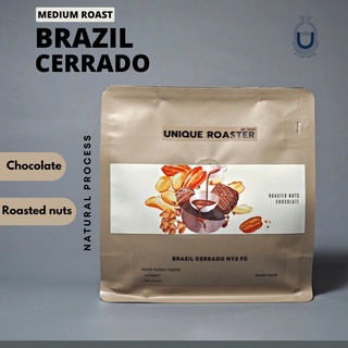 เมล็ดกาเเฟคั่ว บราซิล - Brazil Cerrado NY2 FC (คั่วอ่อน คั่วกลาง คั่วเข้ม) Single Origin 200g.