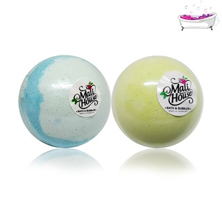 Mali House  Bath Bombs ball สบู่สปาสำหรับแช่ในอ่าง 2 กลิ่นX150g Ocean,Melon