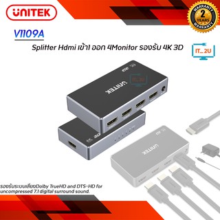 Unitek V1109A  4K HDMI 1.4b Splitter 1 In 4 Out กล่องแยกจอHDMI