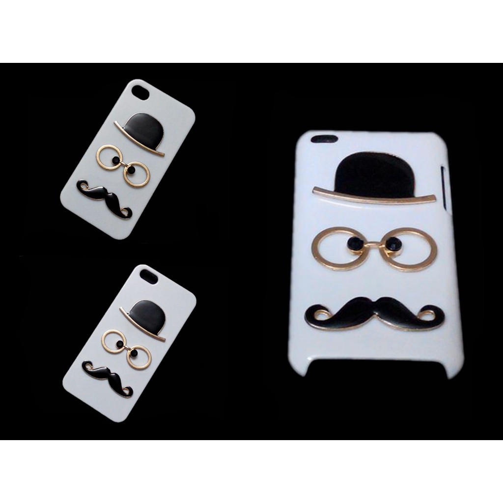 สําหรับ iPhone 11 Pro Max 3 3G 4S 5S 6S Plus 7 8 X iPod Touch 4 5 6TH 3D น่ารักหมวกตาหนวดกลับ Hard เคสโทรศัพท์