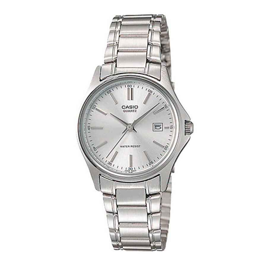 Casio Standard นาฬิกาข้อมือผู้หญิง สายสแตนเลส รุ่น LTP-1183,LTP-1183A,LTP-1183A-7A,LTP-1183A-7ADF - สีเงิน