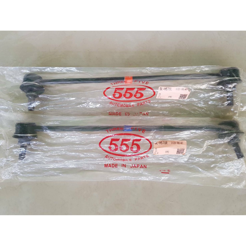ลูกหมากกันโคลงหน้า HONDA  CIVIC ปี2012,CITY ปี2014   ยี่ห้อ555แท้ๆ   คู่ละ980บาท