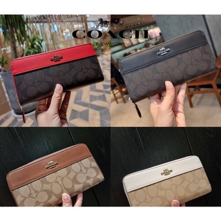 พร้อมส่ง แท้ 💯% COACH F76873 กระเป๋าสตางค์ใบยาว