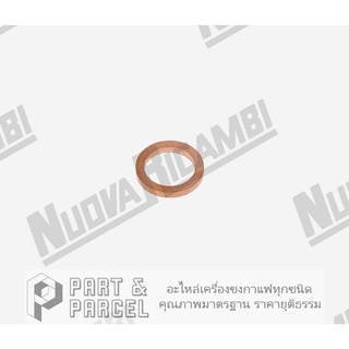 (SKU: 524553 ) ปะเก็นทองแดง รู 1/4" ขนาด Ø 11.3x8.3x1.5 mm  อะไหล่เครื่องชงกาแฟ