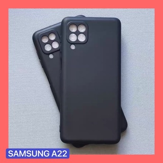 TPU Case Samsung galaxy A22 4G เคสซิลิโคน เคสนิ่ม สวยและบางมาก เคสสีดํา [ส่งจากไทย]