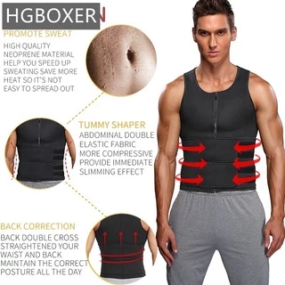 ผู้ชายเข็มขัดกระชับสัดส่วนผ้า Neoprene ซิปเก็บหน้าท้องเสื้อกั๊ก