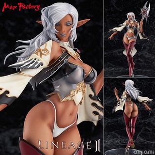 Model Figure งานแท้ Original ฟิกเกอร์ Max Factory จาก リネージュ Lineage II ลินเนจ 2 Dark Elf ดาร์ก เอลฟ์ Brown Skin