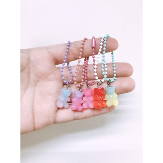 พวงกุญแจ Jelly Bear ทูโทนพร้อมส่ง