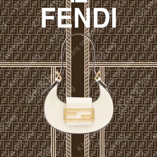 FENDI/ Fendi Cookie กระเป๋าพระจันทร์เสี้ยวขนาดเล็ก