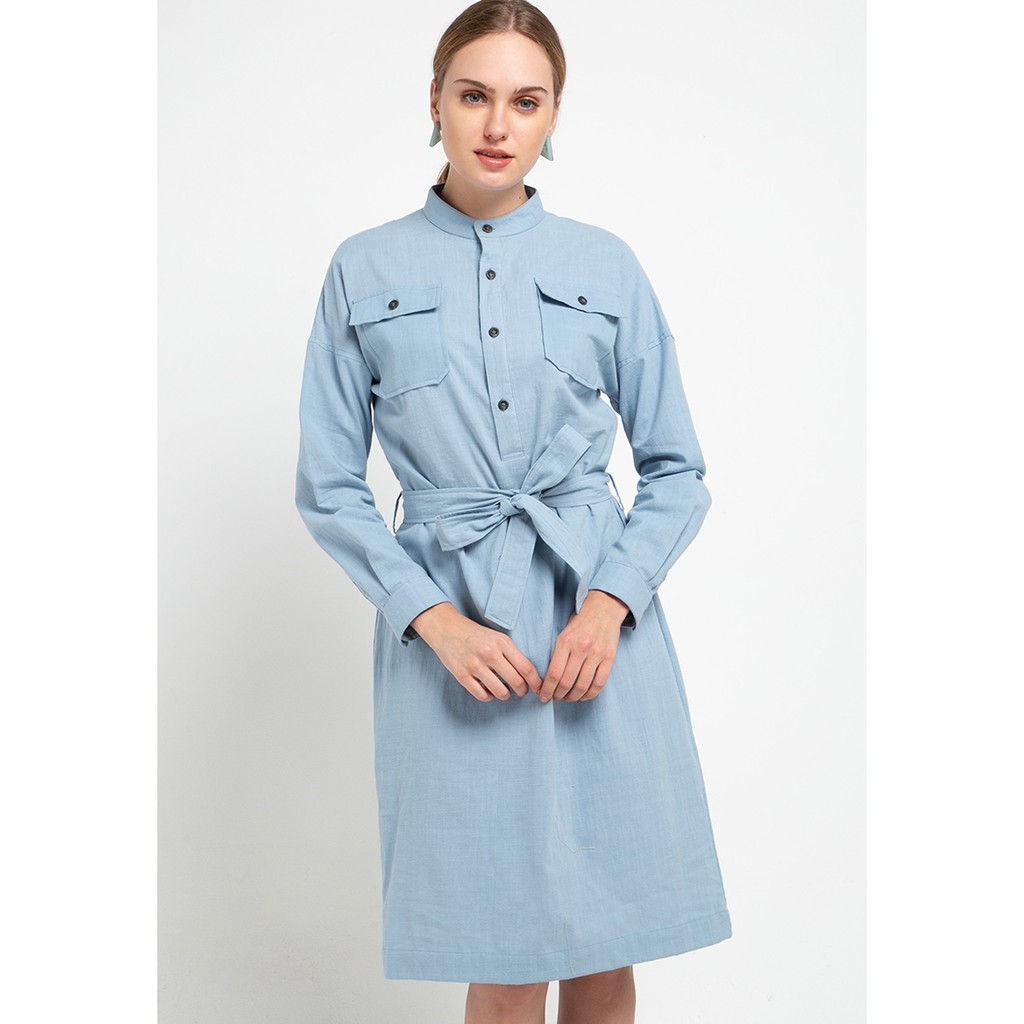 Etoile D 'elfas ชุดเดรสสําหรับสตรีสีฟ้าขนาดใหญ่แบบนิ่ม