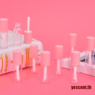 【Yescont】หลอดลิปกลอส ขนาดเล็ก สีชมพู 4 มล. 10 ชิ้นต่อชุด