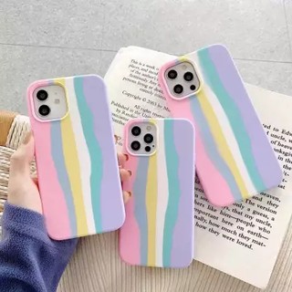 [ส่งจากไทย] เคส สายรุ้งไล่โทนสีนิ่ม งานกำมะหยี่สายรุ้ง Case Xiaomi Redmi Note 10 เคสนิ่มซิลิคอน เคส redmi note10 2021