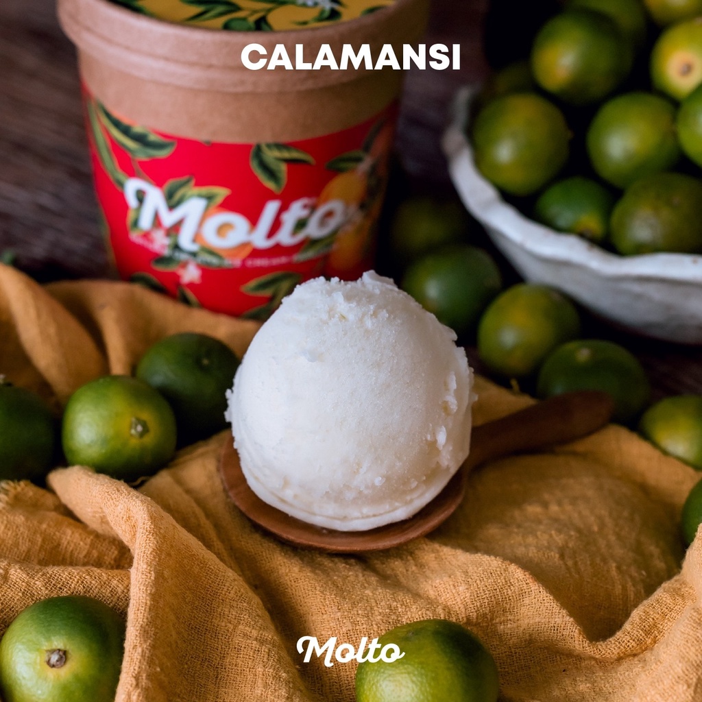 Calamansi (ไอศกรีม ส้มมะปี๊ด 1 ถ้วย 16 oz.) - Molto premium Gelato