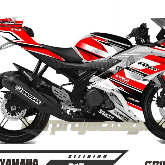 สติ๊กเกอร์มอเตอร์ไซค์-สะดุด R15 V1 V2 - มอไซค์yamaha - motors - R15 V1 V2 - สติ๊กเกอร์วาริชั่นมอเตอร