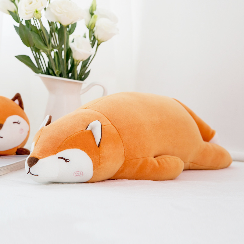น่ารักมาก ตำแหน่งคว่ำ สุนัขจิ้งจอก ของเล่นตุ๊กตา หมอน นุ่มมาก FOX 48cm
