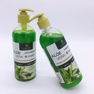 เจลล้างมือ อ่อนโยน บำรุงผิว แอลกอฮอล์ 77%  LABOTE  ALOE VERA 500ml.