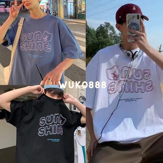 WK [M～5XL]⚡️เสื้อยืด⚡️SUN-shine คอกลม แขนสั้น แฟชั่นและการพักผ่อน #S74