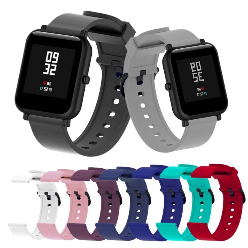 สายซิลิโคน ขนาด 20 มม. Amazfit Bip 3,3 Pro / GTS 4,4 mini / Bip U,U Pro / GTS / GTS 2,2e,2 mini / GTS 3 / Bip S,Lite