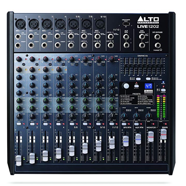 ALTO LIVE1202 Mixer Effect เสียงร้องจาก Alesis รับประกันศูนย์ไทย 1 ปีเต็ม
