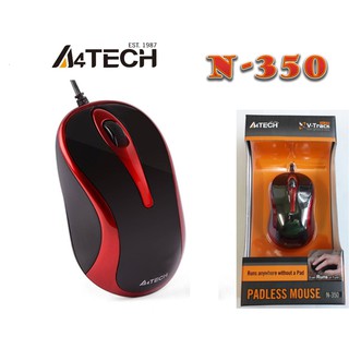 เมาส์ MOUSE A4TECH V-TRACK WIRED N-350 USB