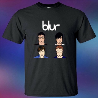 เสื้อยืด ผ้าฝ้าย พิมพ์ลายการ์ตูนวง Blur Personels Kmbkag12Jcpdj52 สีดํา สําหรับผู้ชาย