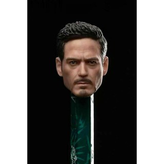 ฟิกเกอร์โมเดล tony nota studio male head 6 1:12 iron man
