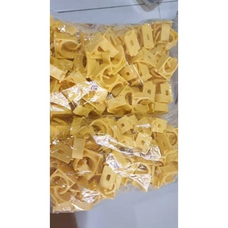 (100 ตัว) แค้มก้ามปู คลิปก้ามปู สีขาว เทา เหลือง ขนาด 3 4 6 หุนและ 1 นิ้ว