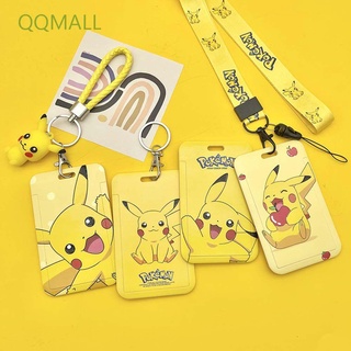 Qqmall Kawaii กระเป๋าใส่บัตรกันน้ําพร้อมเชือกคล้องบัตรสําหรับเด็กนักเรียน