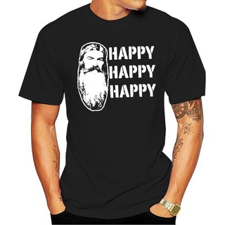 เสื้อยืด พิมพ์ลาย HAPPY HAPPY Heather Green DUCK DYNASTY สําหรับล่าสัตว์Size S-5XL