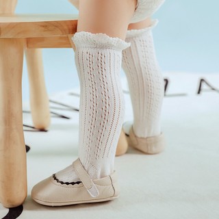 (พร้อมส่ง 4 สี) ถุงเท้าเด็กแรกเกิด-1ปี ถุงเท้าเด็กหญิง เบบี๋ baby girls cute socks