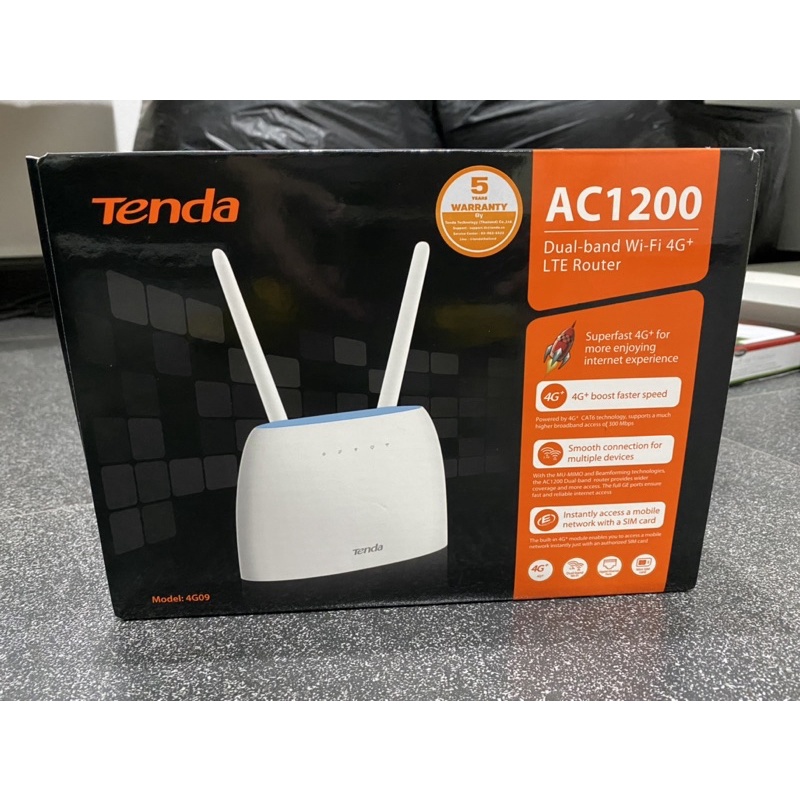 4G Router Tenda 4G09 ครบกล่อง ประกันศูนย์