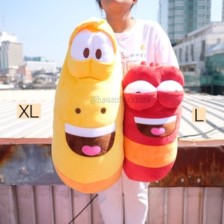 ตุ๊กตา Yellow &amp; Red หนอนลาวา ลิ้นชมพู S/M/L/XL Larva ลาวา